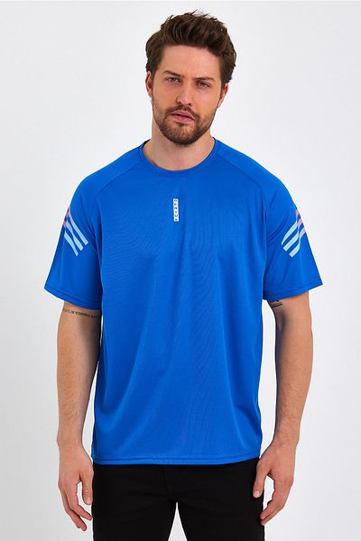 GENIUS STORE Κατάστημα ανδρικό αθλητικό μπλουζάκι με στάμπα Fitness, Training Fit T-shirt