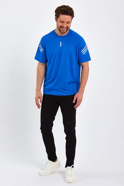 GENIUS STORE Κατάστημα ανδρικό αθλητικό μπλουζάκι με στάμπα Fitness, Training Fit T-shirt