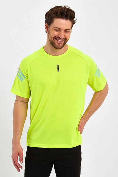 GENIUS STORE Κατάστημα ανδρικό αθλητικό μπλουζάκι με στάμπα Fitness, Training Fit T-shirt