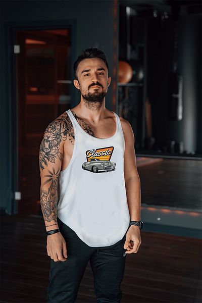 Freeyez Classic Car Gym Fitness Tank Top Athlete