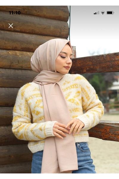 Nilbutik Hijab Cotton Crash Jazz Shawl Model