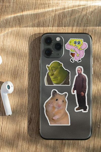 Namgo Σετ αυτοκόλλητων Memes 25 τεμαχίων Laptop, Tablet, Κινητό τηλέφωνο, Ατζέντα, Flask