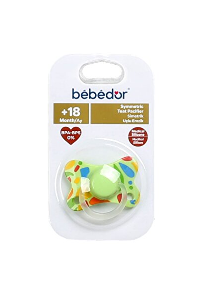Bebedor Silikon Simetrik Uç No:3 18 Ay+ Emzik 143 - Yeşil