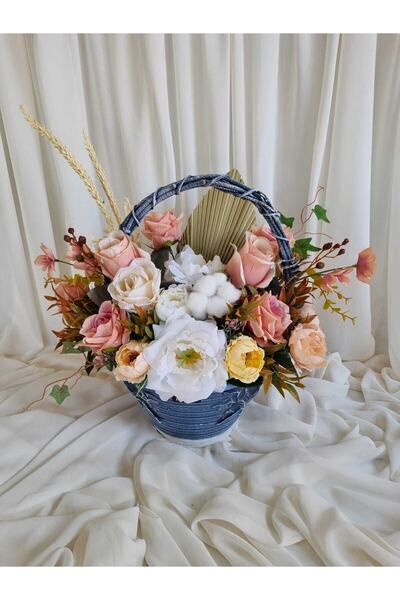 Destina Tasarım Soft Yapay Çiçek Aranjman/anneler Günü Hediyesi