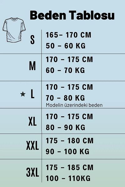 Azıcık Akıllı Tricou pentru bărbați, albastru, scris de mână, imprimare semnătură, cu mânecă scurtă, cu decolteu, 22etsheyaz