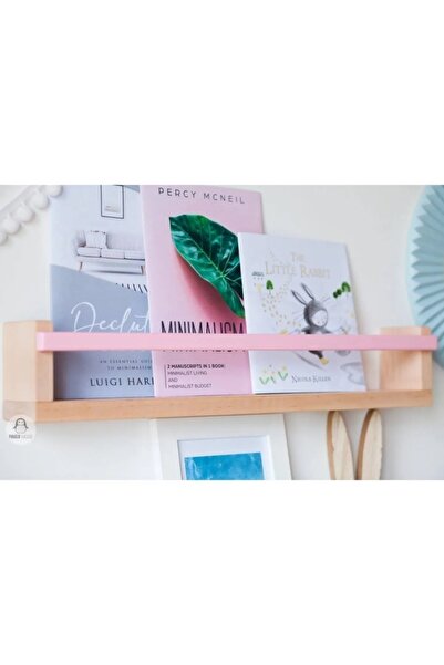 Vegüba Ahşap Dekoratif Montessori Kitaplık Iç Mekan Ve Çocuk Odası Duvar Rafı