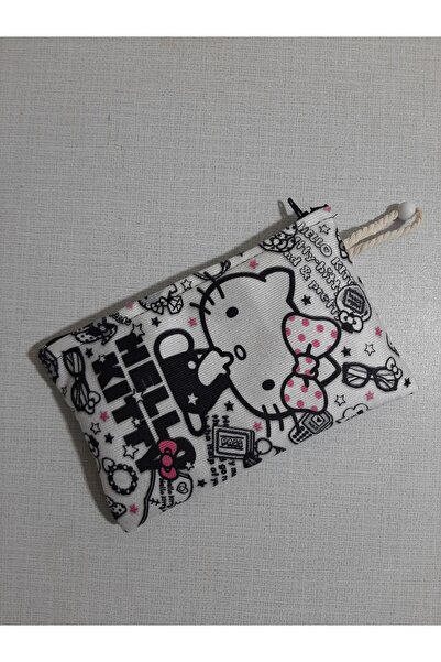 owl bag Несесер-портфейл Hello Kitty Grey No 4 с шарен дизайн