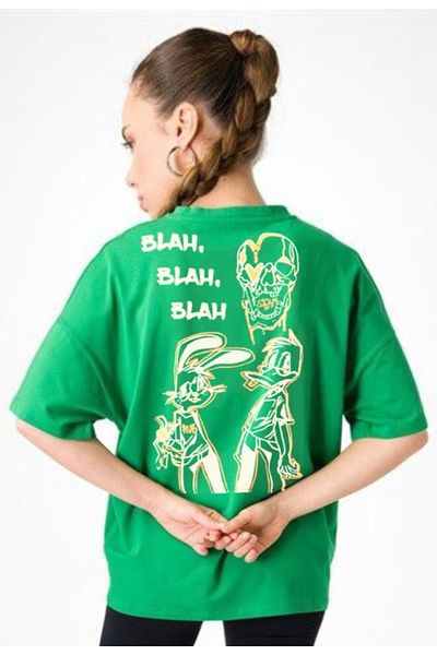 Pasage Loose Fit Rabbit Printed Oversize T-shirt