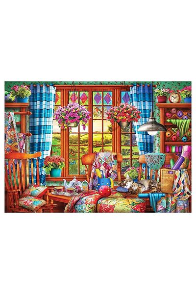 Neon 1000 Piece Puzzle Landscape -ye Olde Stitching Room-ciro Marchetti - Tailor 1000 Piece Puzzle
