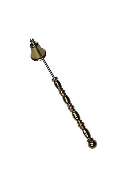 Mercan Tasarım Atölyesi Dört Boğum Klasik Çubuklu Mum Söndürücü-gold