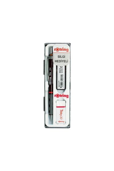 Rotring Tikky 0.5 mm Claret Red School Mechanical Pencil Set