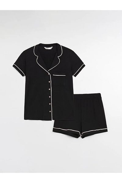 LC Waikiki Pajama Set - Black - Plain