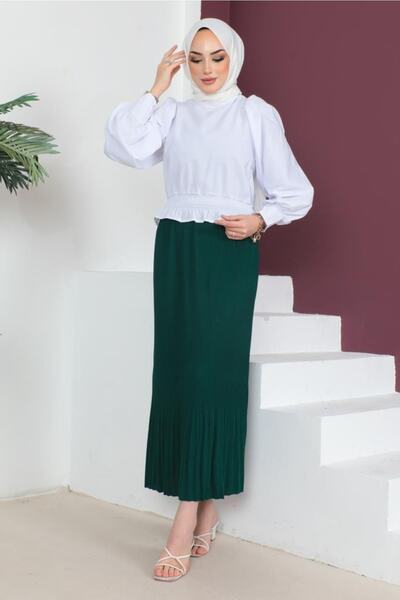 benguen 205 - Pi?li?seli? Hijab Skirt Emerald Green