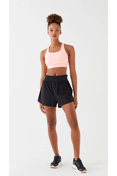 LC Waikiki Pantaloni scurți sport pentru femei, cu talie elastică, cu jambiere plate în interior