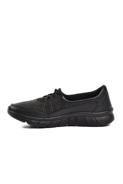Voyager 8278 Pantofi casual de damă din piele naturală neagră