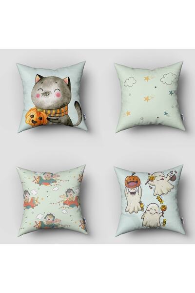 instababyrooms Дитяча кімната Цифровий друк 4 подушки та наволочки Модель 00007