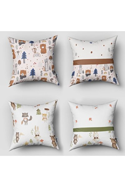 instababyrooms Dečija soba Digitalna štampa komada, 4 komada, Jastuk navlake ...