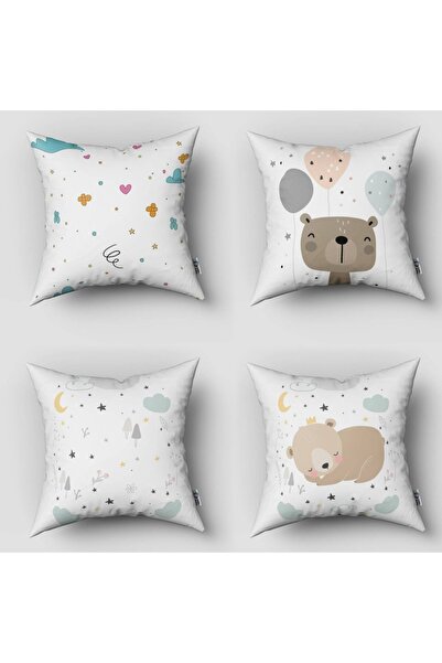 instababyrooms Dečija soba Digitalna štampa komada, 4 komada, Jastuk navlake ...