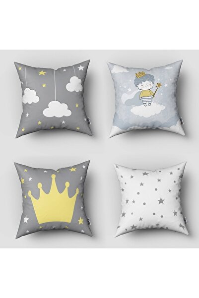 instababyrooms Dečija soba Digitalna štampa komada, 4 komada, Jastuk navlake ...