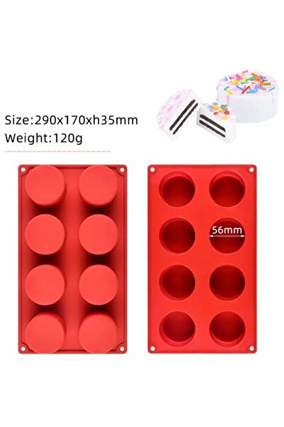 adarya 8 Li Silikon Kek Kalıbı