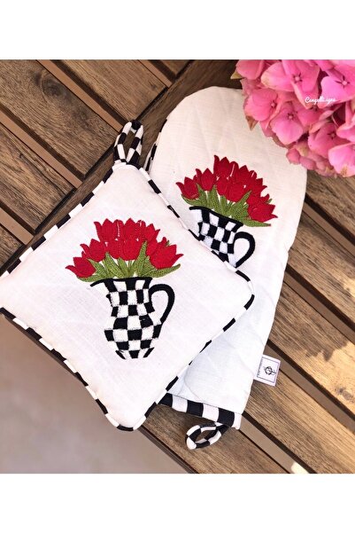 Çengelli İğne Gloves & Tutaç Vase Tulip