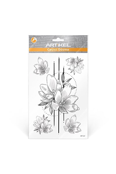 Artikel Çiçek -2 Geçici Dövme,geçici Tattoo ,vücut Dövme,kol Bilek Dövme,boyun Dövme,sırt Dövme