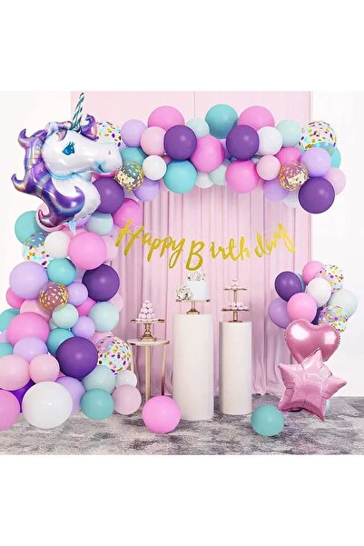 DÜVENCİ TİCARET Σετ μπαλονιών με θέμα το Μονόκερο από το Çıtıpıtıstore