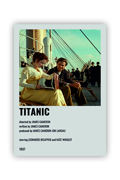 fırsatlar diyarı Titanic Movie Info Card Information Card Wall Poster