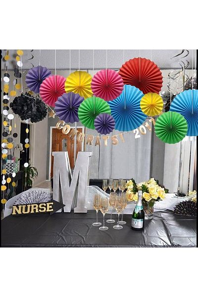 Big Party Fan Mixed Set of 6