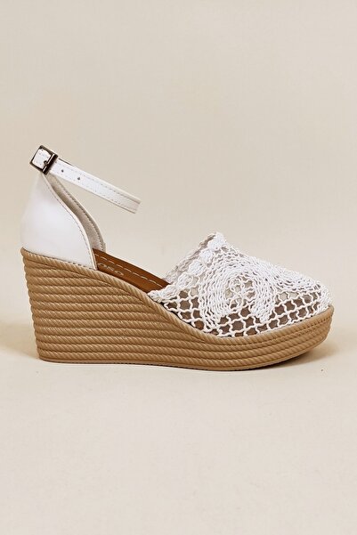 Aleza Shoes Wedge Heel Braided Shoes