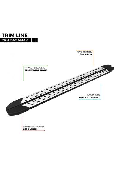 Genel Markalar S-Dizayn Hyundai Bayon TrimLine Gri Yan Basamak 182 Cm 2021 Üz...