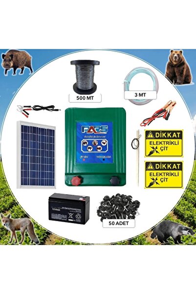 Pars Endüstri Elektrikli Sensörlü Galvaniz Tel Yaban Kovar Arıcı Profesyonel Set