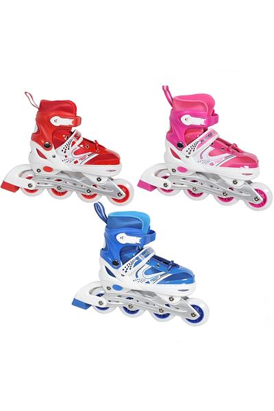 Star 35-38 Antique Pink Roller Skates with Extension and Apparatus Karatoys