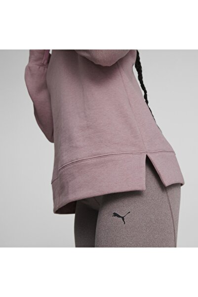 Puma STUDIO FLEECE HOODIE Pale Grape Heather