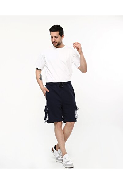 Owut Collection Чоловічі сині шорти з кишенями та деталями