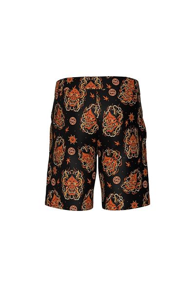 Shout Ιαπωνική μάσκα Oni Unisex Μαύρο κοντό
