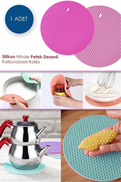 Baroness Isıya Dayanıklı Silikon Daire Nihale Ve Kalburabastı Kalıbı Tepsi Ba...