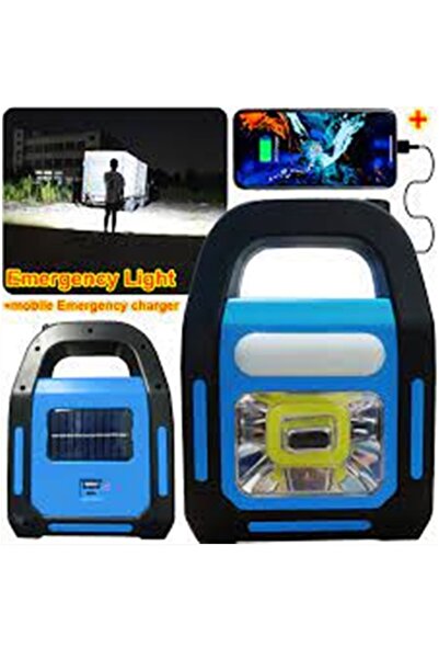 ROZIA Düşük Enerjili Şarj Edilebilir Işık Kaynağı Acil Durum Işığı Solarlı Gü...