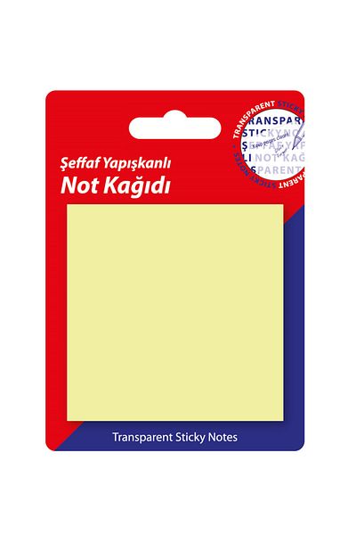 hobi market art Transparent Post-it Adhesive Note Paper Yellow 76x76 Mm50 Sheets