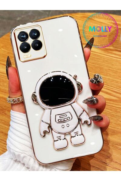 Molly Technology حافظة سيليكون فاخرة لهاتف اوبو A54 باللون الأبيض اللؤلؤي مع ...