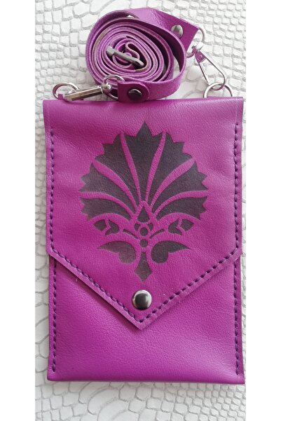 Durush Collection حقيبة كروس من الجلد الحقيقي، مخيطة يدويًا، مطرزة بزخارف ترك...