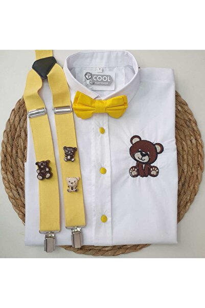 cool partyshop Ayıcık Konseptli Askı Papyon Gömlek