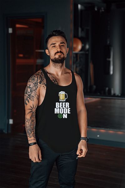 Freeyez Beer Mood Gym Fitness Tank Top Athlete