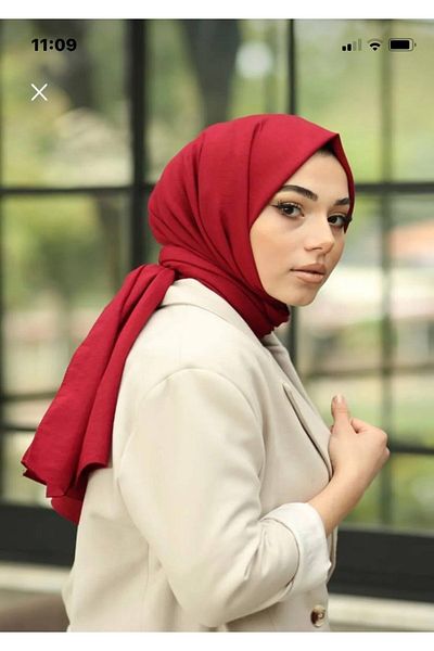 Nilbutik Hijab Cotton Crash Jazz Shawl Model