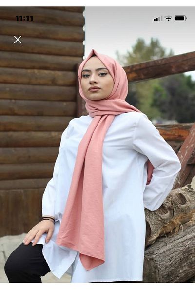 Nilbutik Hijab Cotton Crash Jazz Shawl Model