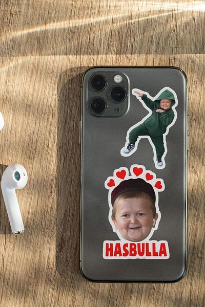 Namgo حسب الله 17 قطعة Memes كمبيوتر محمول، جهاز لوحي، هاتف محمول، جدول أعمال، مجموعة ملصقات زجاجة ماء