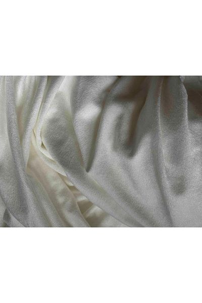 skycott Χτενισμένο βαμβακερό σάλι Hijab Special Pattern Long Seasonal White