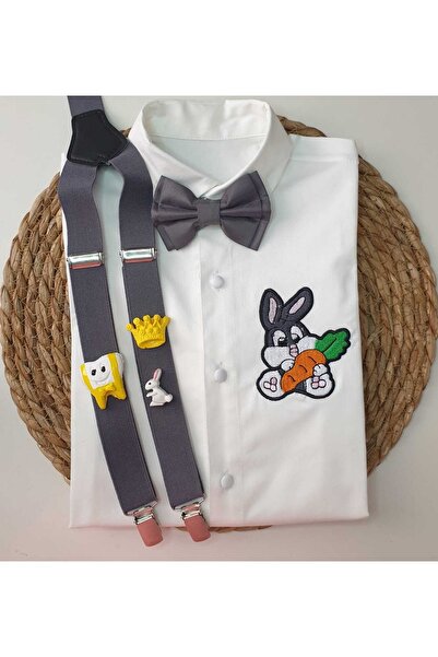 cool partyshop قميص ربطة عنق بحمالة خاصة لحفلات الأسنان