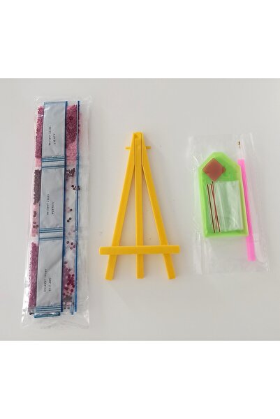 MENTAŞ Boncuklu Taşlı Mozaik Elmas Goblen Pano Tablo Resim Puzzle Dıamond Paıntıng 21x25 Çocuklar Için