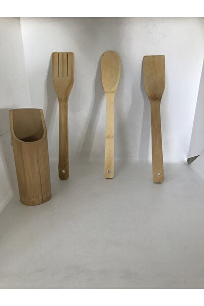 NESS AVM Set de 4 bucăți de suporturi pentru tacâmuri din lemn pentru blat